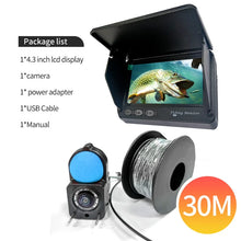 Load image into Gallery viewer, CoreCoolPortable Fish Depth Finder Water Handheld 1080P 4.3 Inch LCD Fish Finder Underwater 120° Fishing Camera With Night Vision