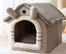 Load image into Gallery viewer, Aussie SnugDen™ | 2-in-1 Foldable Pet Cave &amp; Cozy Bed for Dogs &amp; Cats (All Seasons Comfort)
