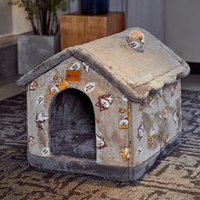 Load image into Gallery viewer, Aussie SnugDen™ | 2-in-1 Foldable Pet Cave &amp; Cozy Bed for Dogs &amp; Cats (All Seasons Comfort)
