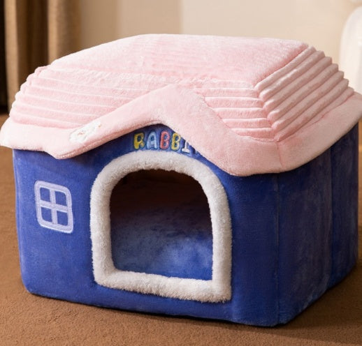 Aussie SnugDen™ | 2-in-1 Foldable Pet Cave & Cozy Bed for Dogs & Cats (All Seasons Comfort)
