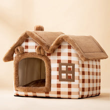 Load image into Gallery viewer, Aussie SnugDen™ | 2-in-1 Foldable Pet Cave &amp; Cozy Bed for Dogs &amp; Cats (All Seasons Comfort)
