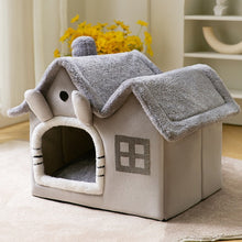 Load image into Gallery viewer, Aussie SnugDen™ | 2-in-1 Foldable Pet Cave &amp; Cozy Bed for Dogs &amp; Cats (All Seasons Comfort)
