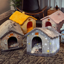 Load image into Gallery viewer, Aussie SnugDen™ | 2-in-1 Foldable Pet Cave &amp; Cozy Bed for Dogs &amp; Cats (All Seasons Comfort)
