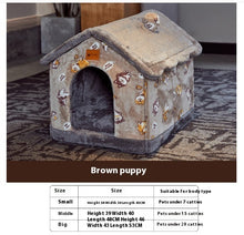 Load image into Gallery viewer, Aussie SnugDen™ | 2-in-1 Foldable Pet Cave &amp; Cozy Bed for Dogs &amp; Cats (All Seasons Comfort)
