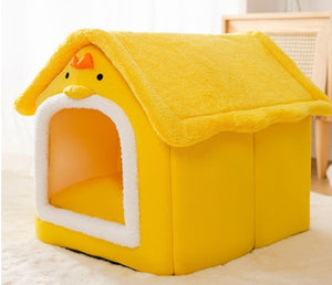 Aussie SnugDen™ | 2-in-1 Foldable Pet Cave & Cozy Bed for Dogs & Cats (All Seasons Comfort)