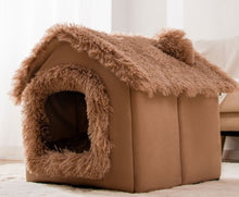 Load image into Gallery viewer, Aussie SnugDen™ | 2-in-1 Foldable Pet Cave &amp; Cozy Bed for Dogs &amp; Cats (All Seasons Comfort)
