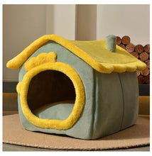 Load image into Gallery viewer, Aussie SnugDen™ | 2-in-1 Foldable Pet Cave &amp; Cozy Bed for Dogs &amp; Cats (All Seasons Comfort)
