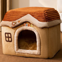 Load image into Gallery viewer, Aussie SnugDen™ | 2-in-1 Foldable Pet Cave &amp; Cozy Bed for Dogs &amp; Cats (All Seasons Comfort)
